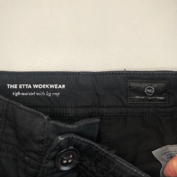 AG Etta Workwear High Waist Wide Leg Crop Pants - Picture 6 of 13